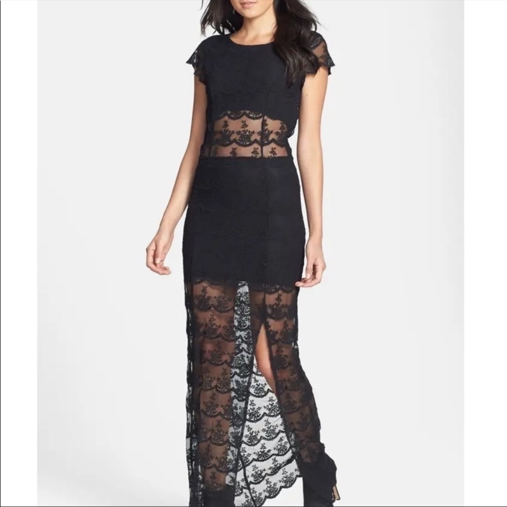 Black Swan Lace Dress